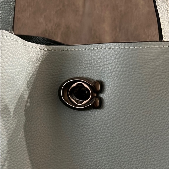 Coach blue Leather Tote Bag - Picture 3 of 8